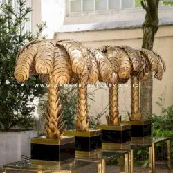 Lampu Standing Kuningan Unik